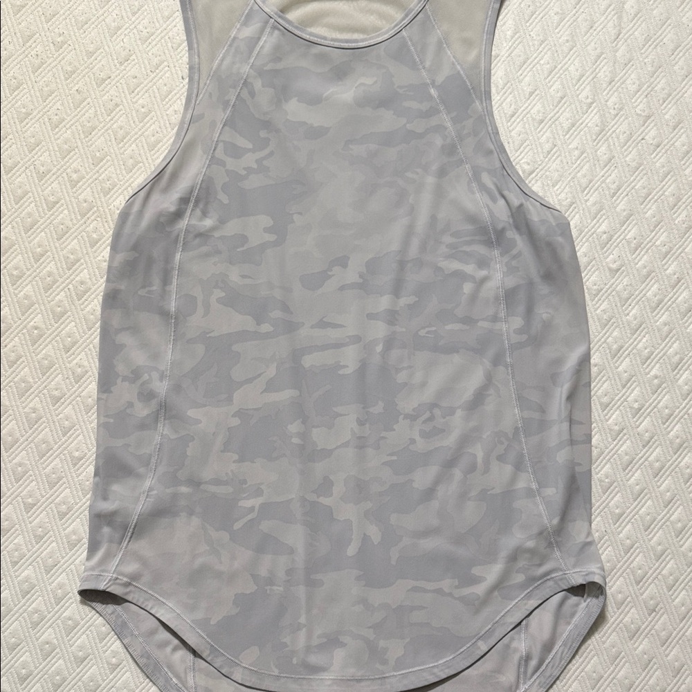 Lululemon Athletica Light Gray Camouflage Tank Top